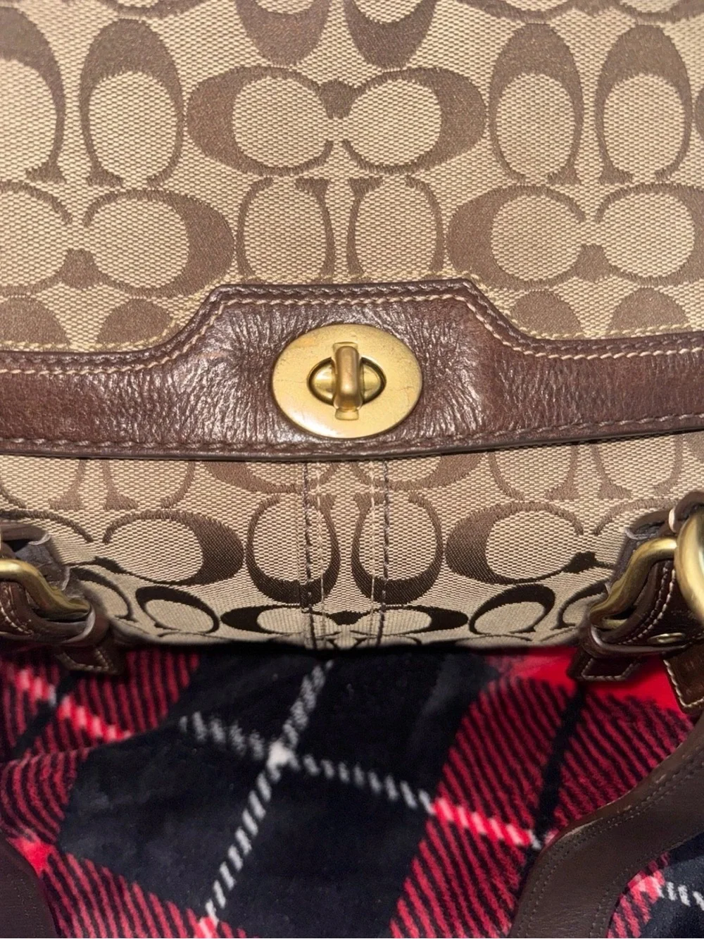 vintage coach hampton flap satchel